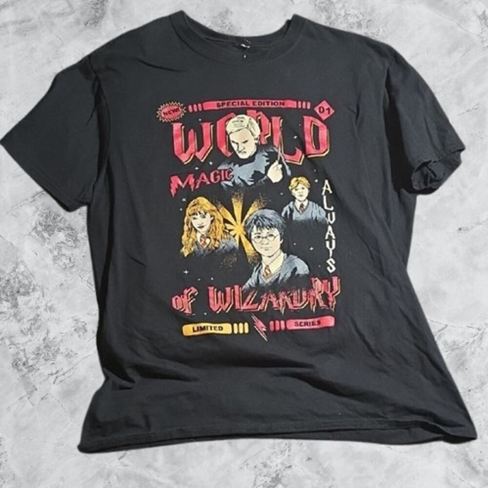 World of Wizardry Magic Graphic Tee – Harry Potter Inspired Shirt M